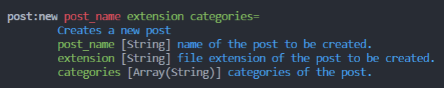 source code of the command `bake list`